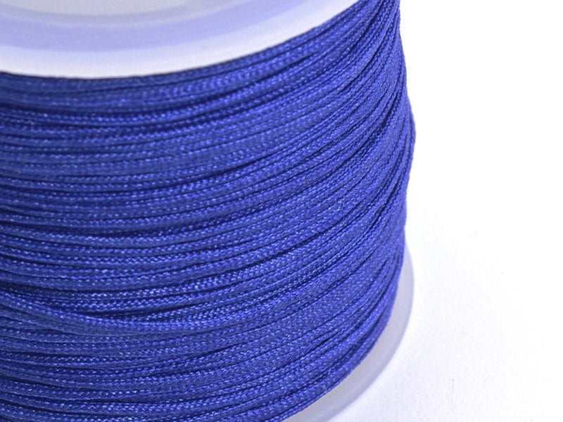 Achat 1 m de fil de jade / fil nylon tressé 1 mm - bleu roi