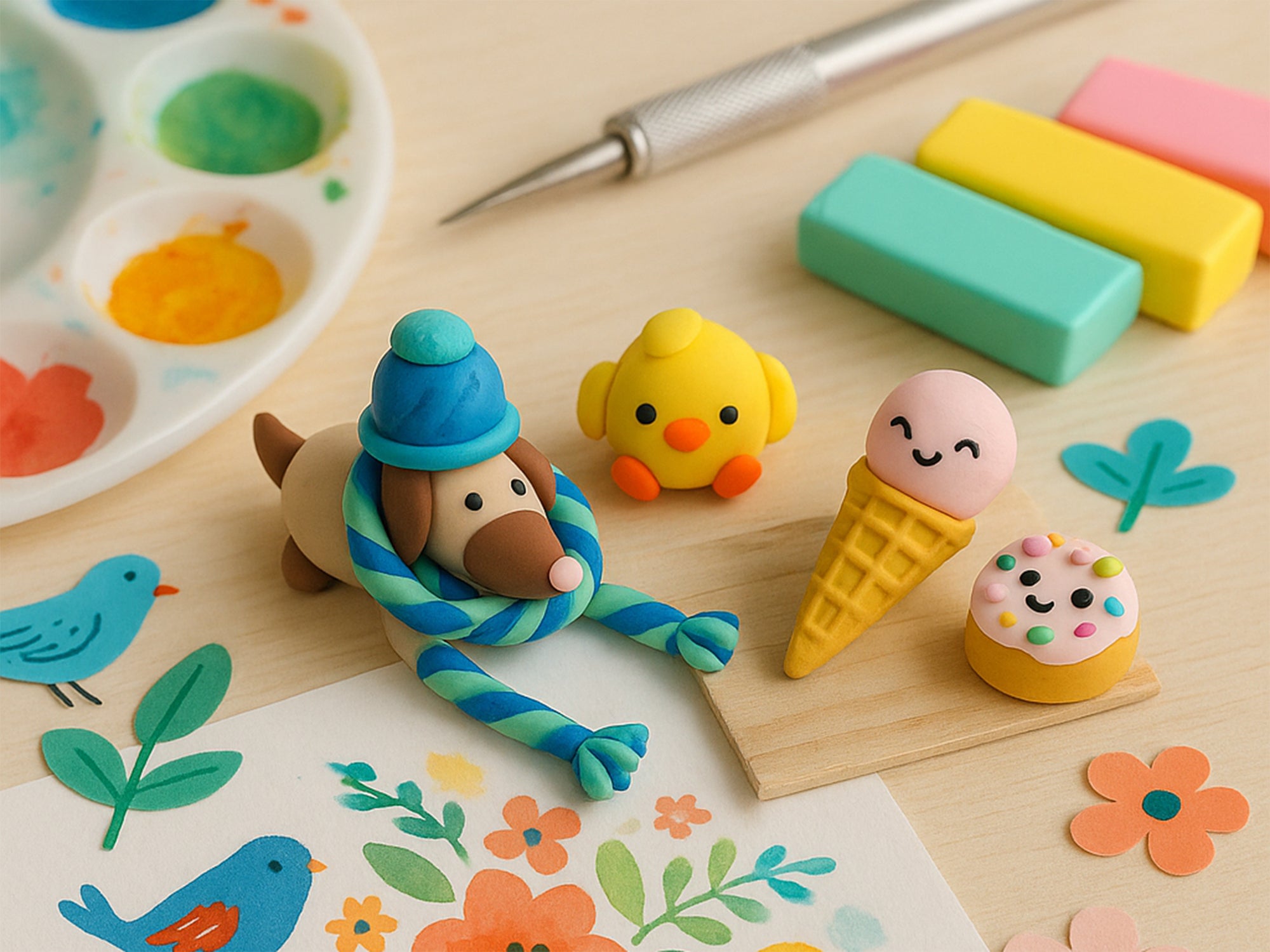 Achat Atelier duo adulte/enfant > Mes suspensions de Noël en pâte Fimo