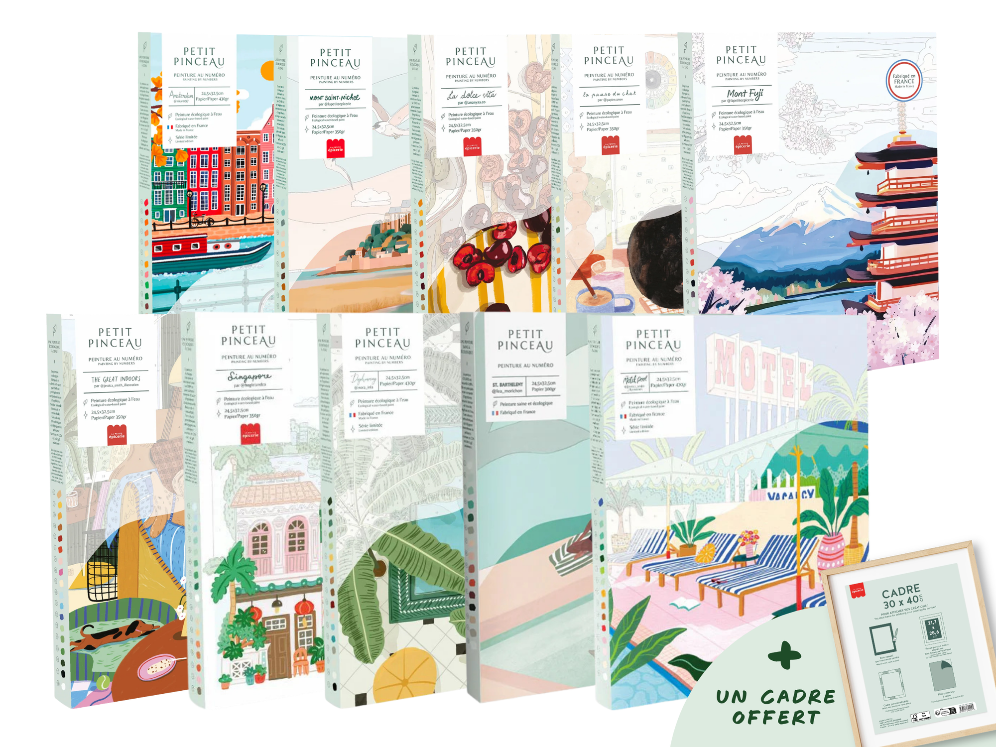 Achat Pack 10 Petit Pinceau emblématiques