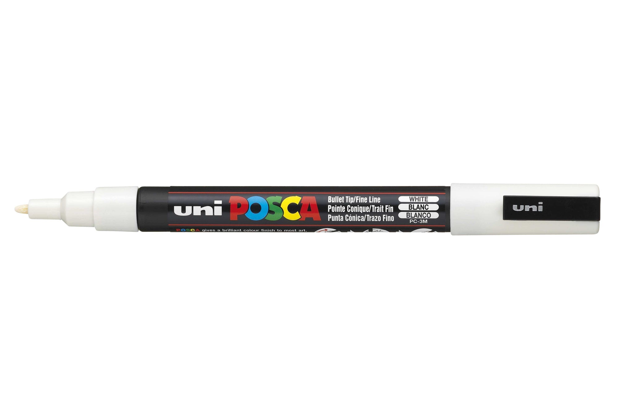 Achat Marqueur posca - pointe fine 1,5 mm - blanc - PC3M