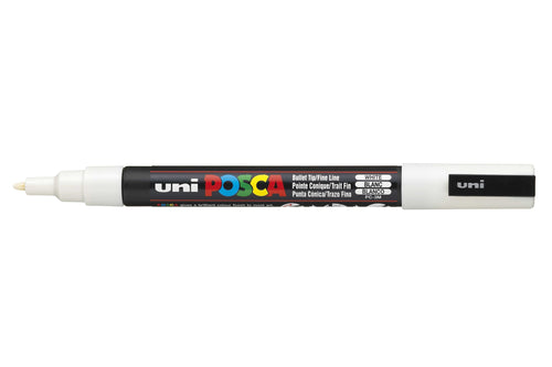 Achat Marqueur posca - pointe fine 1,5 mm - blanc - PC3M