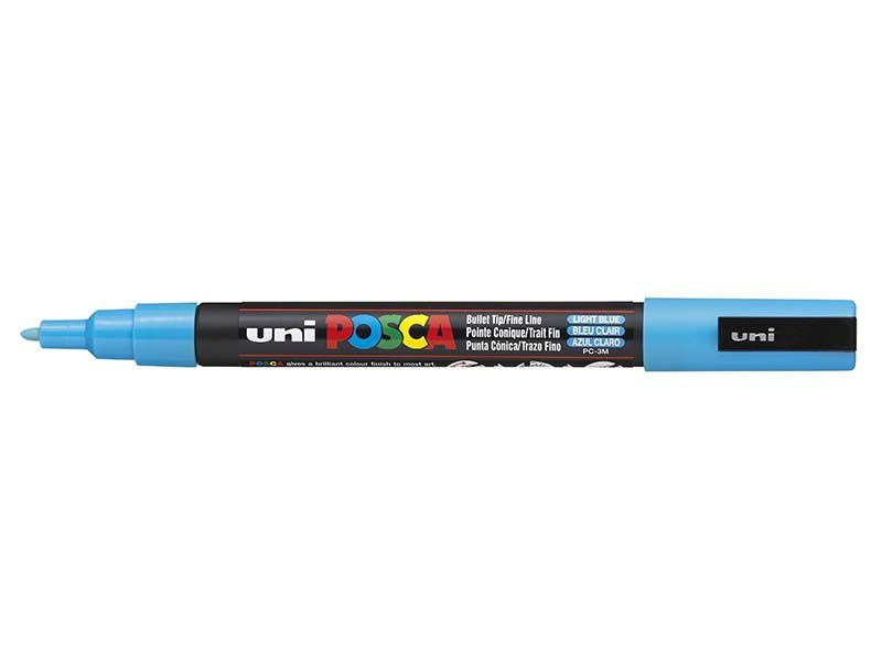 Achat Marqueur posca - pointe fine 1,5 mm - Bleu Clair - PC3M