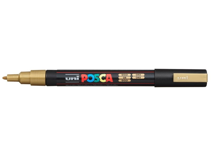 Achat Marqueur posca - pointe fine 1,5 mm - Doré - PC3M