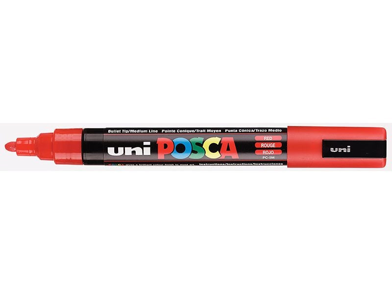 Achat Marqueur posca - pointe moyenne 2,5 mm - Rouge - PC5M