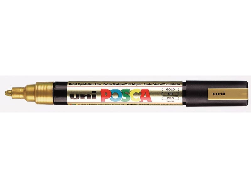 Achat Marqueur posca - pointe moyenne 2,5 mm - Doré - PC5M