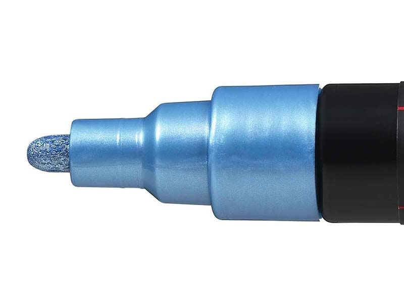Achat Marqueur posca - pointe moyenne 2,5 mm - Bleu métal - PC5M