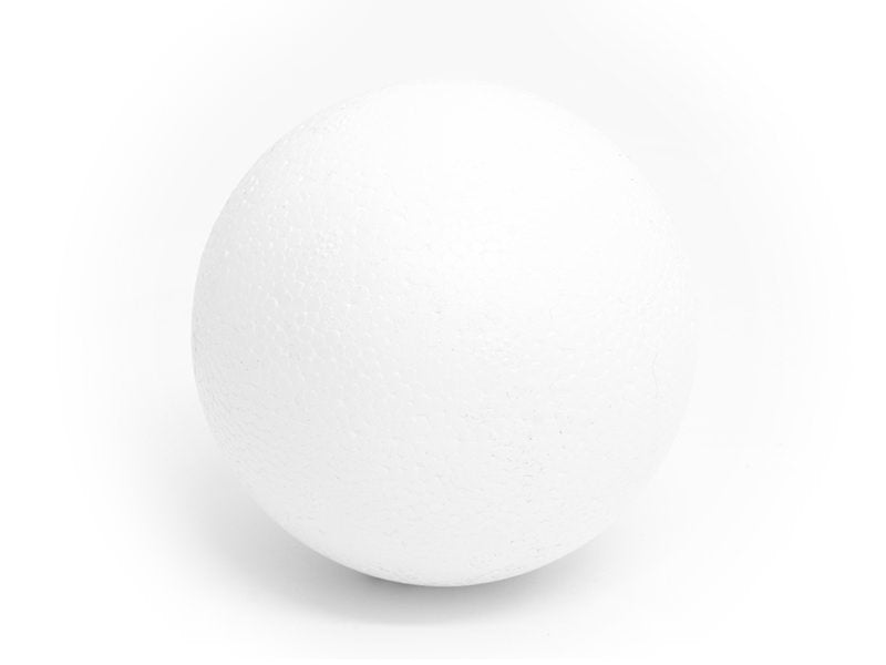 achat Boule polystyrène 7 cm à customiser - blanc