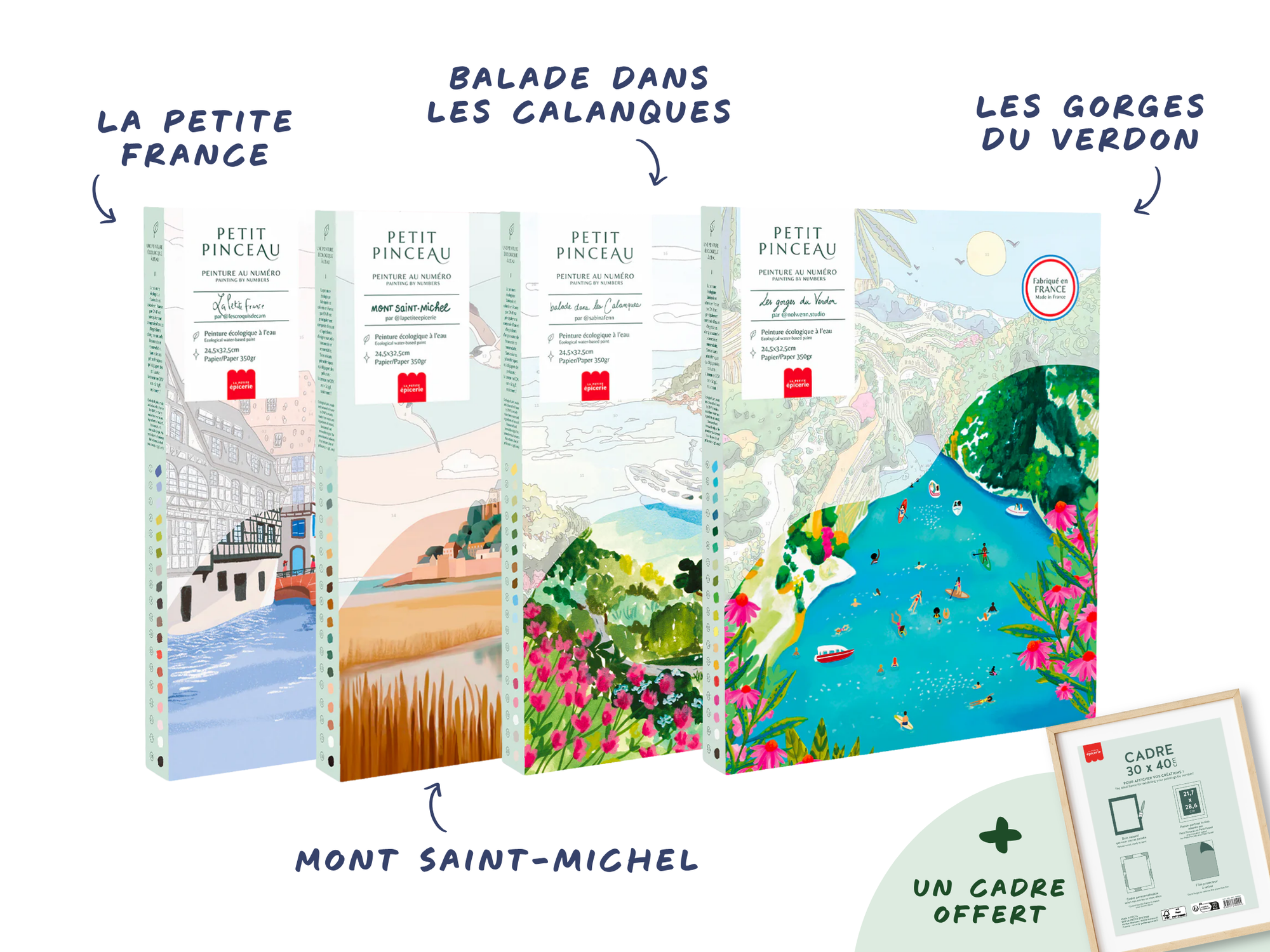 Achat Pack Petit Pinceau : Escapades en France