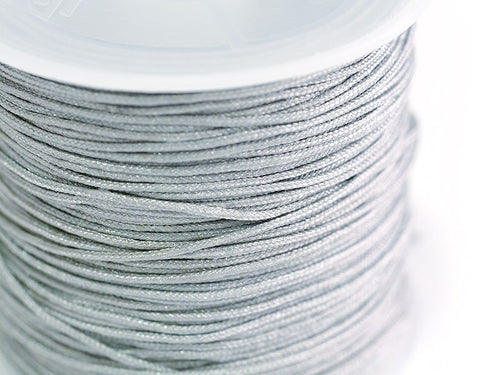 Achat 1 m de fil de jade / fil nylon tressé 1 mm - gris souris