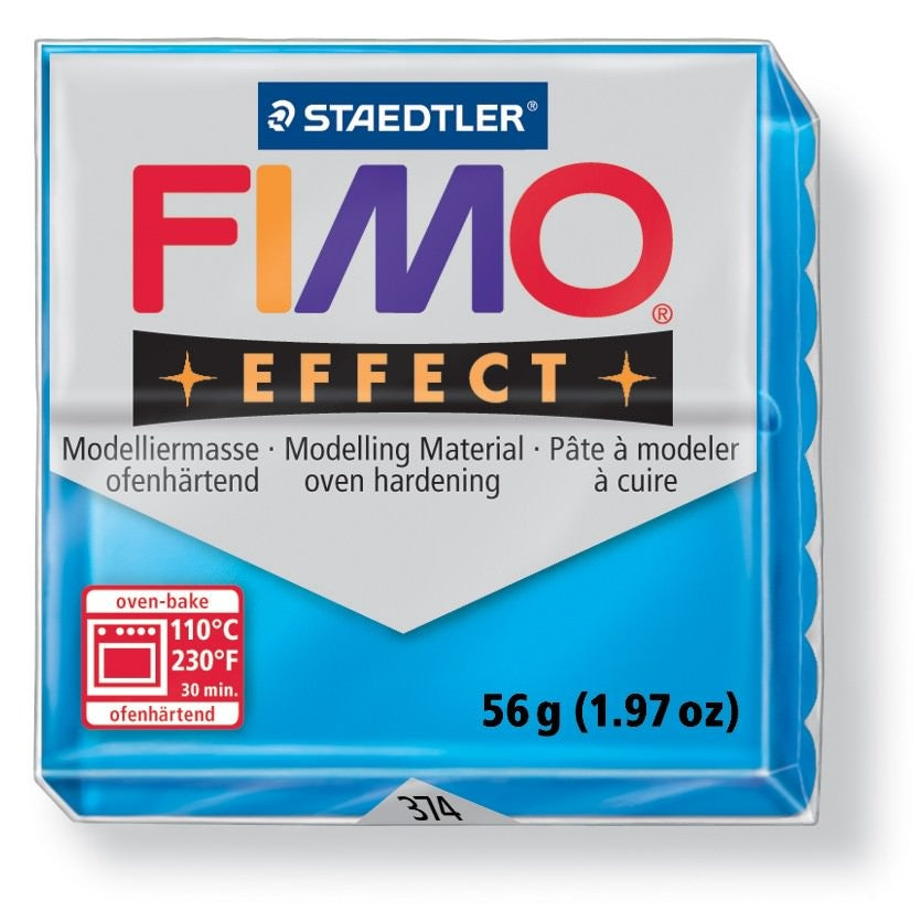 Achat Pâte Fimo EFFECT Translucide Bleu 374
