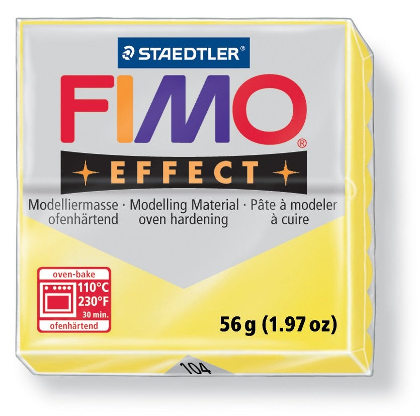 Achat Pâte Fimo EFFECT Translucide Jaune 104