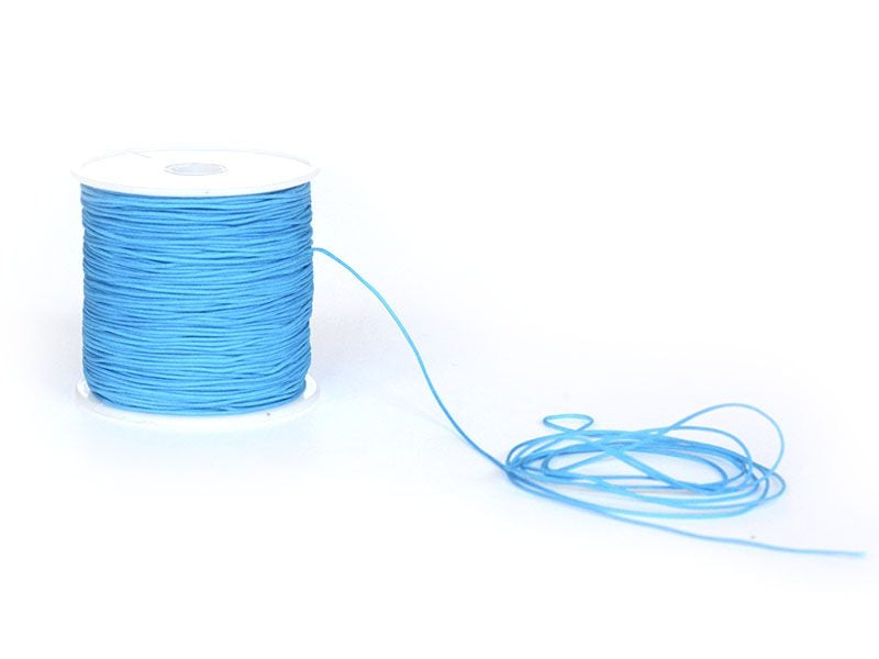 Achat 1 m de fil de jade / fil nylon tressé 1 mm - ocean