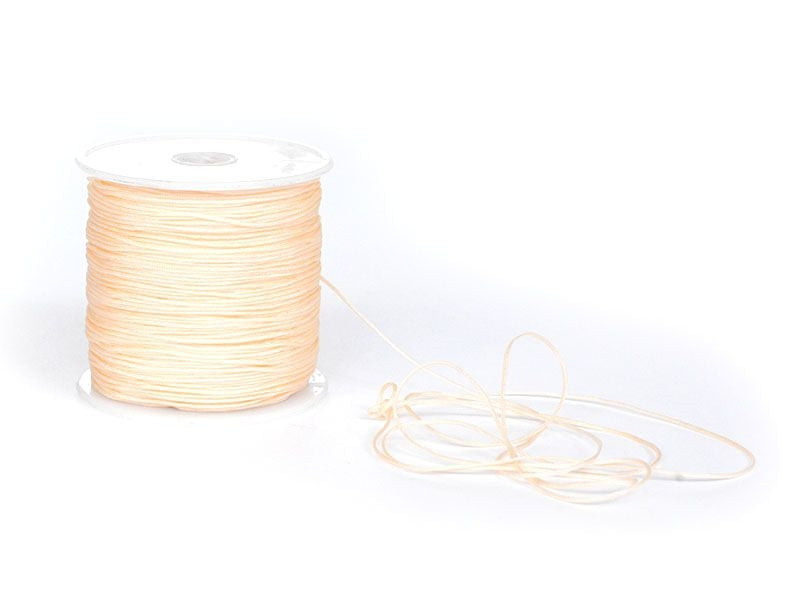 achat 1 m de fil de jade / fil nylon tressé 1 mm - rose chair