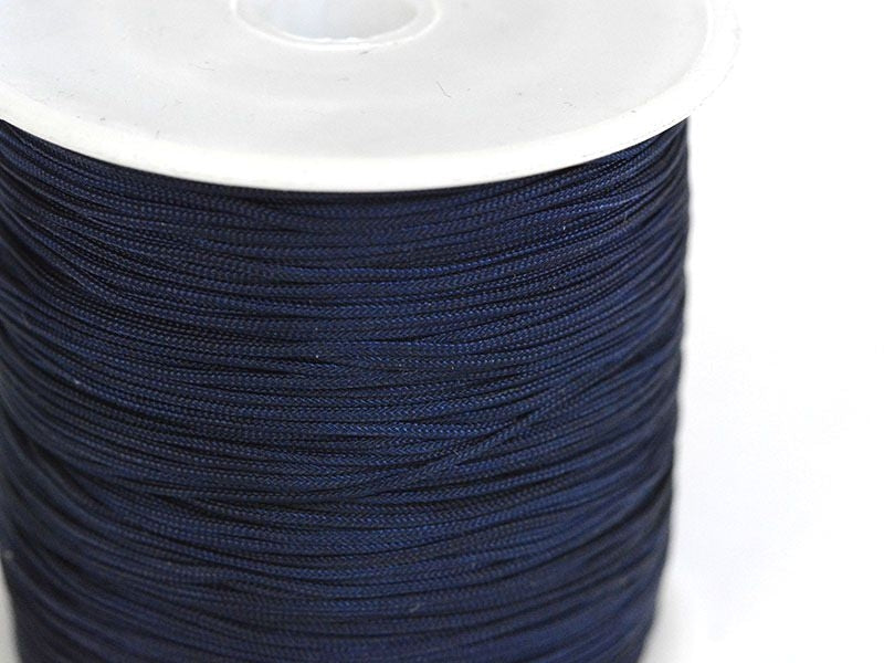 Achat 1 m de fil de jade / fil nylon tressé 1 mm - bleu nuit