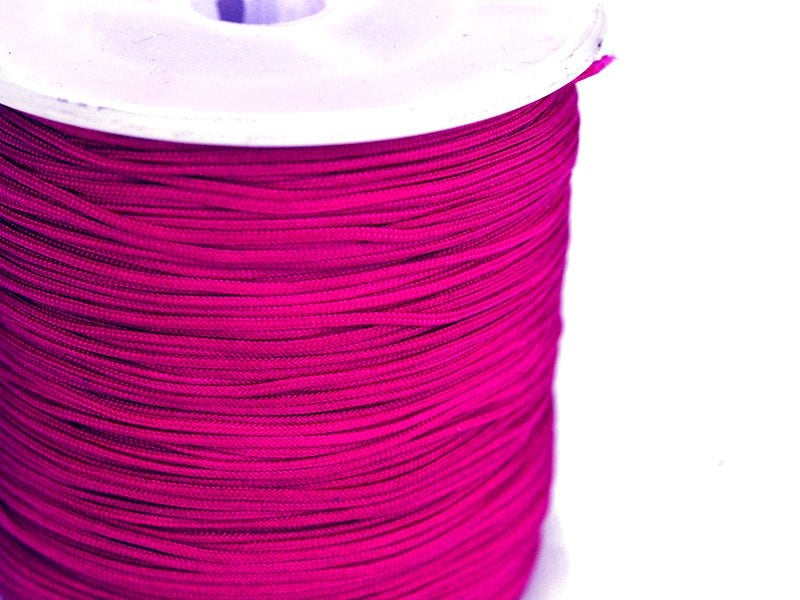 Achat 1 m de fil de jade / fil nylon tressé 1 mm - rose indien
