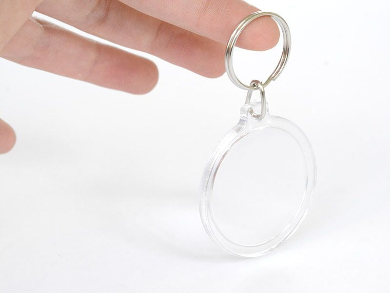 achat Support porte clés transparent - rond