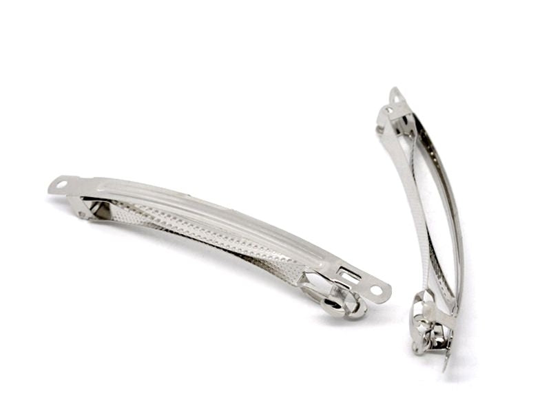 Achat 1 support barrette argenté 10 cm