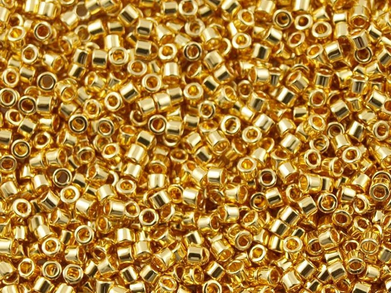 Achat Miyuki Delicas 11/0 - Duracoat opaque galvanised gold 1832