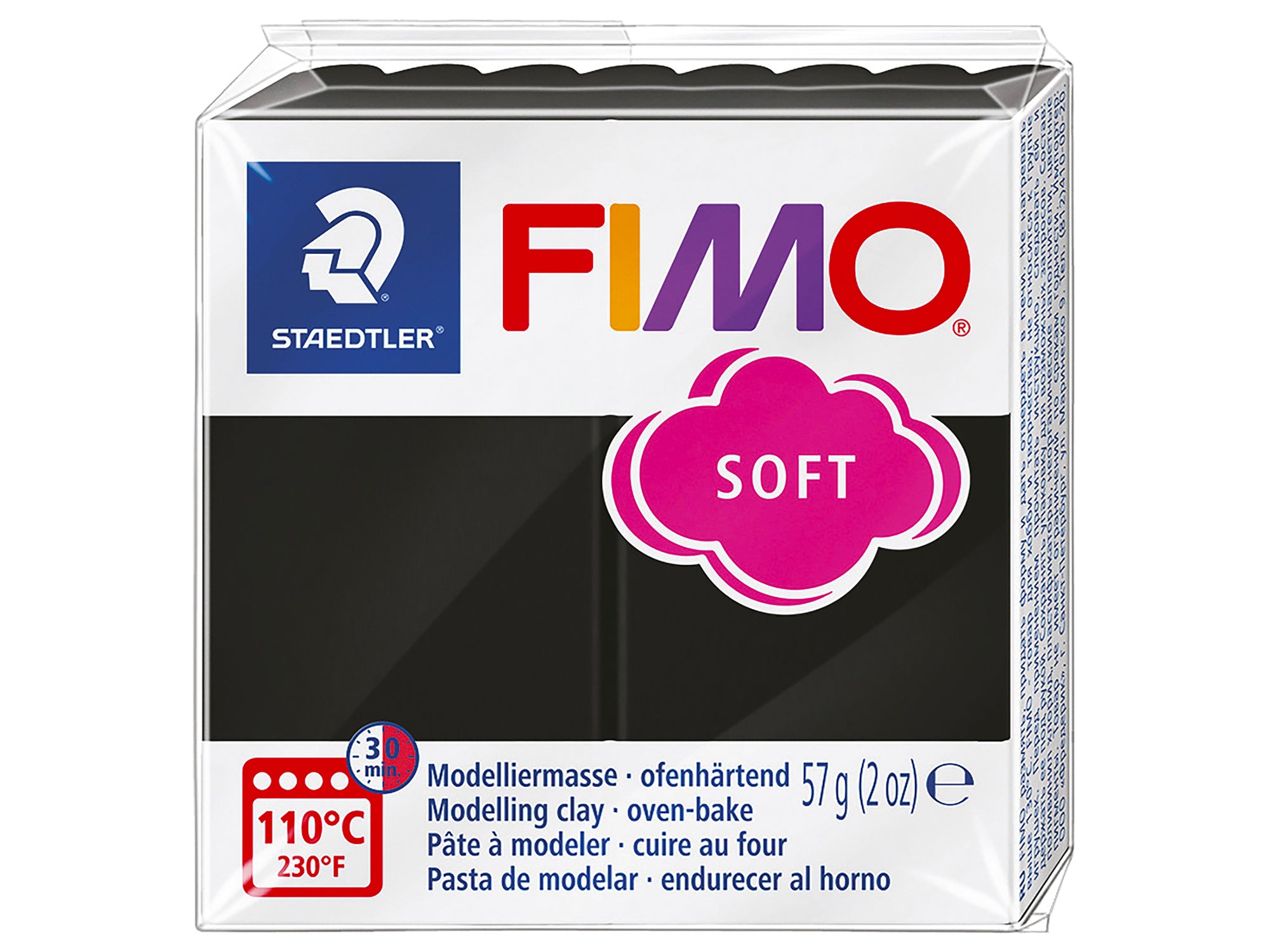 Achat Pâte Fimo Soft Noir 9