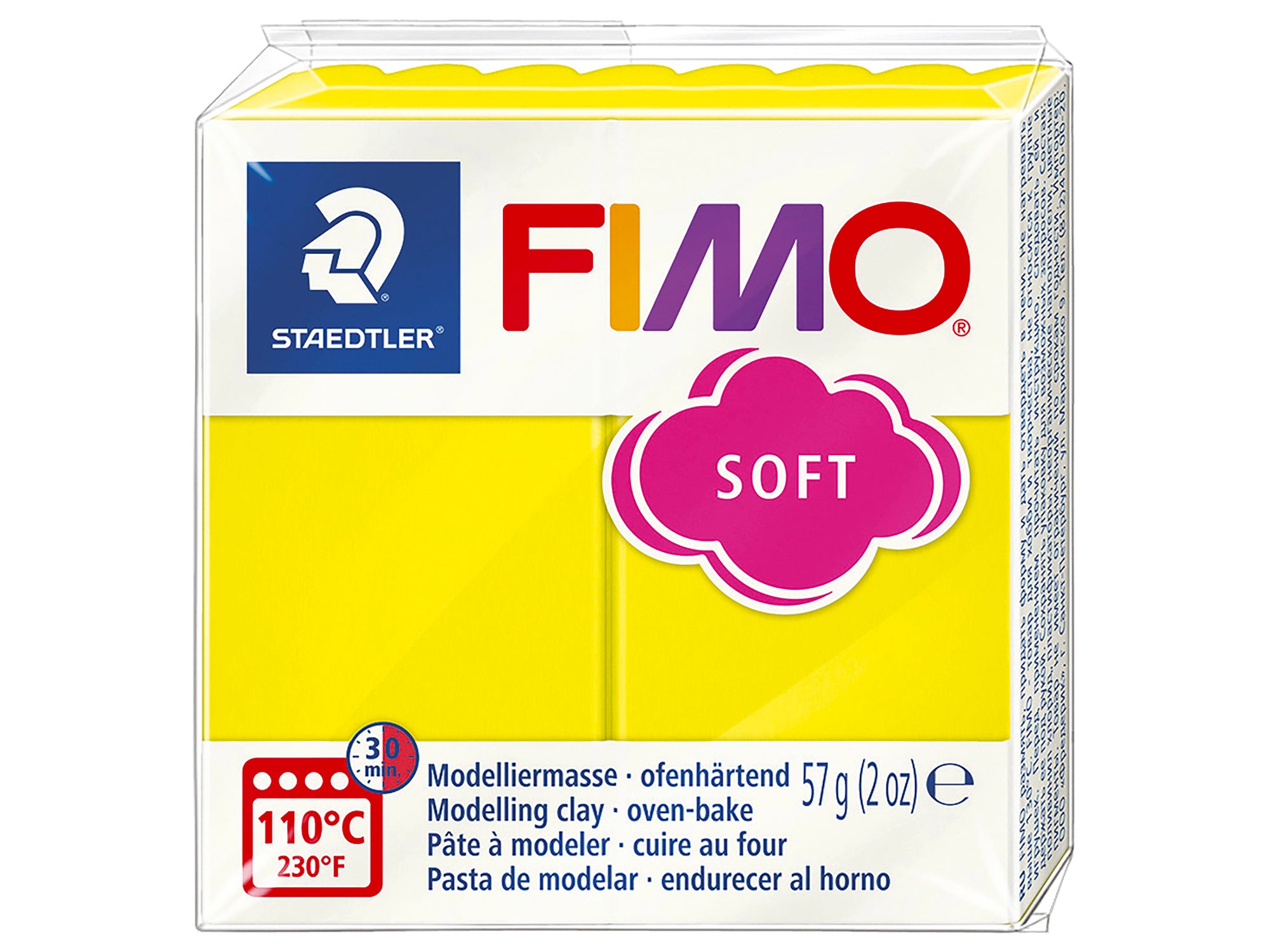 Achat Pâte Fimo Soft jaune Citron 10