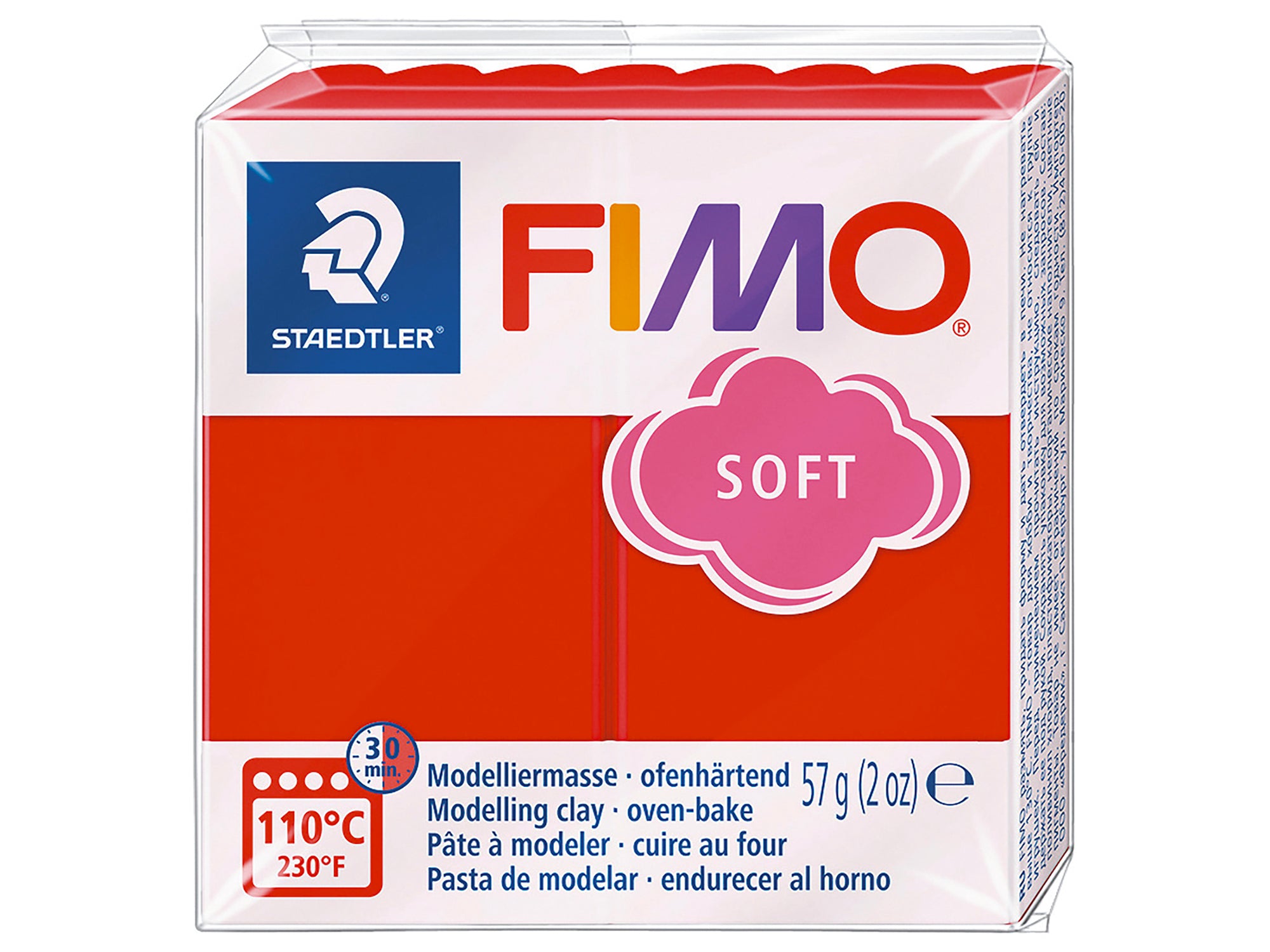 Achat Pâte Fimo Soft rouge Noël
