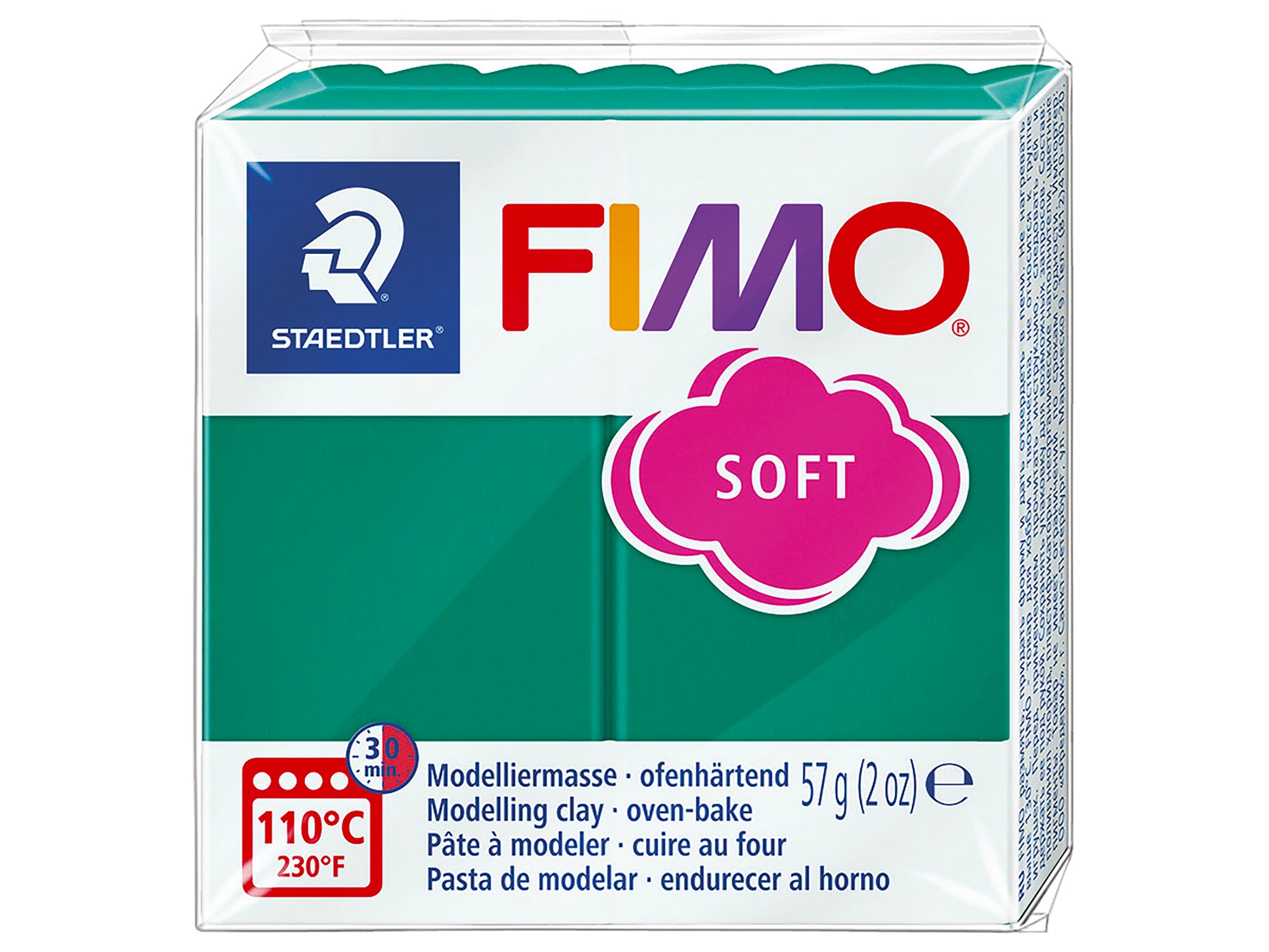 Achat Pâte Fimo Soft Vert Emeraude 56