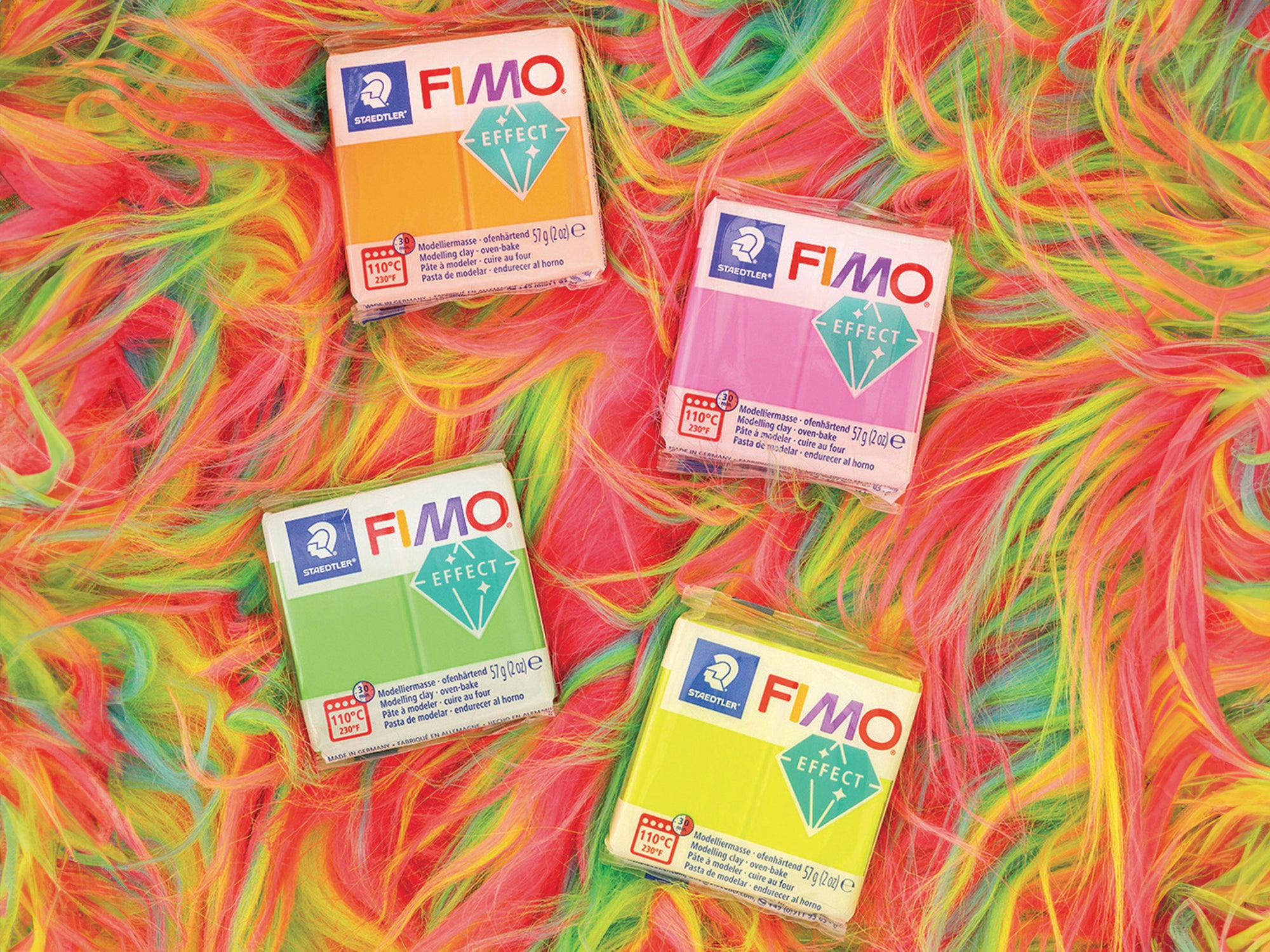 achat Pâte Fimo effect Néon 57gr Jaune 101