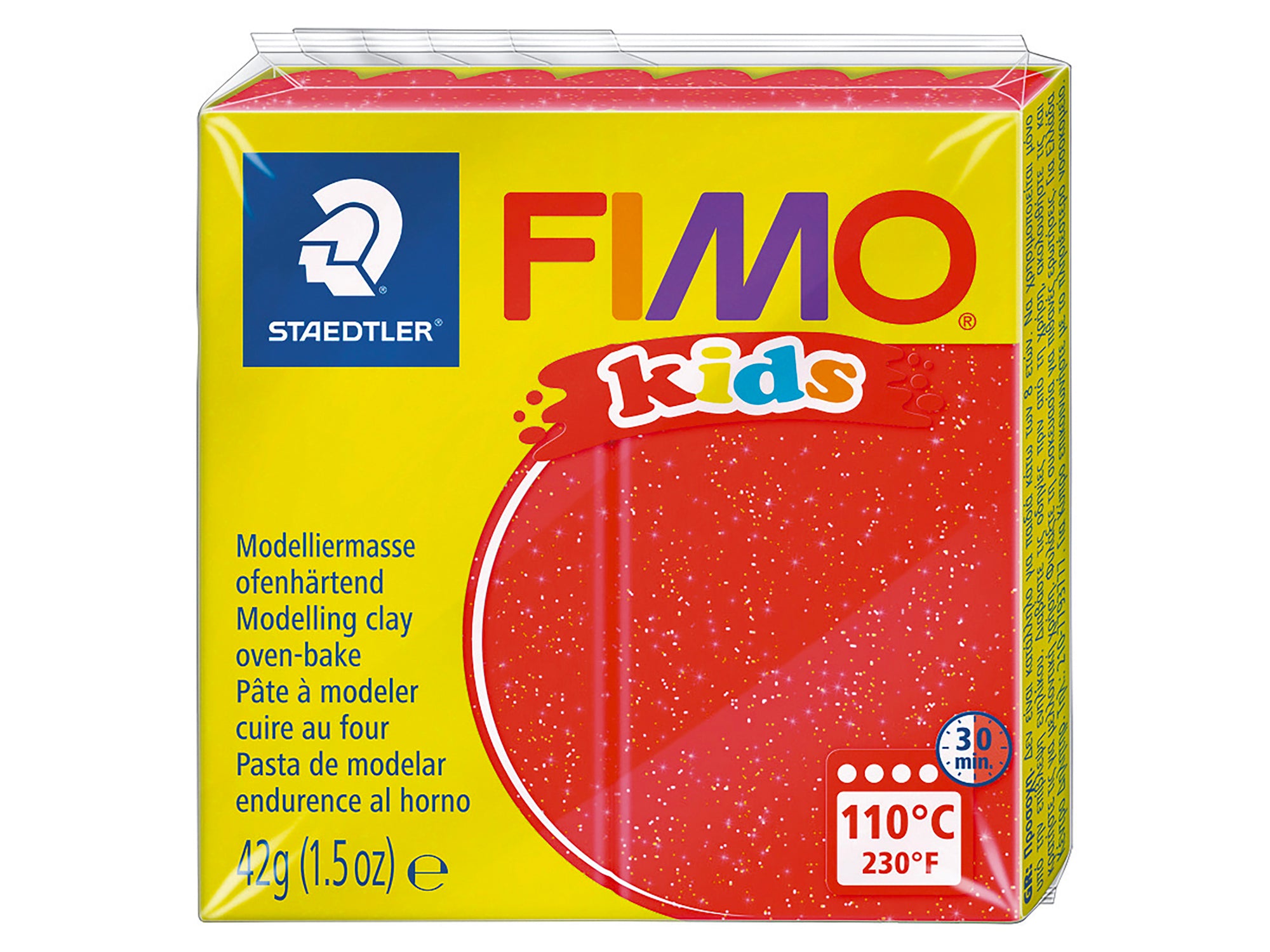 Achat Pâte Fimo rouge paillettes 212 kids