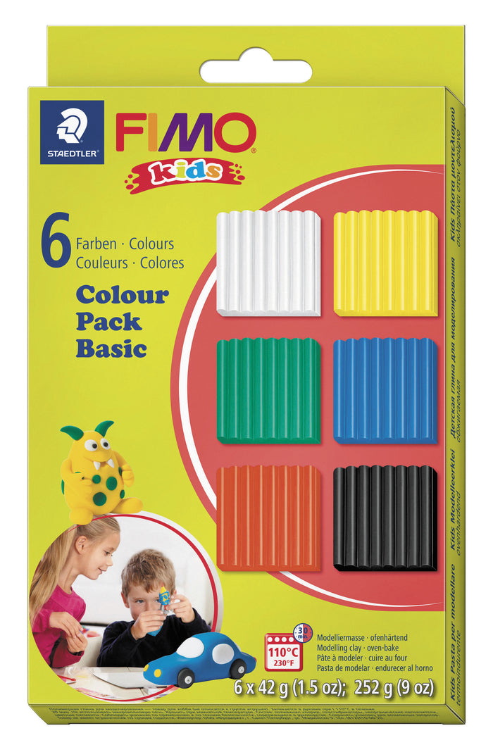 Achat 6 fimo kids - couleurs primaires