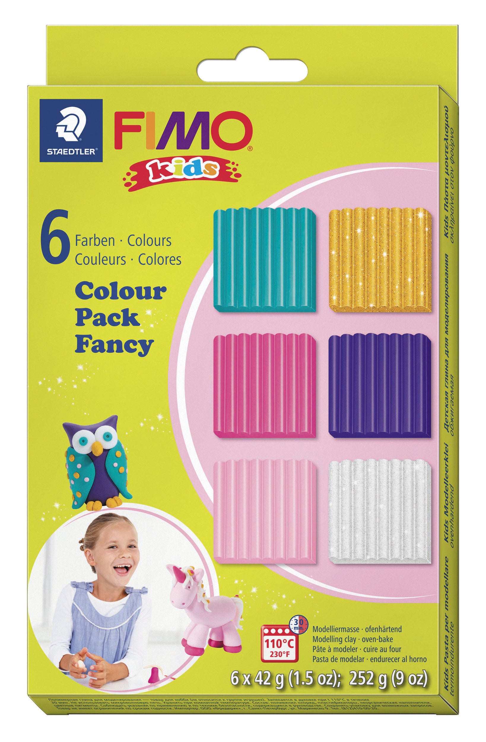 Achat 6 fimo kids - couleurs girly
