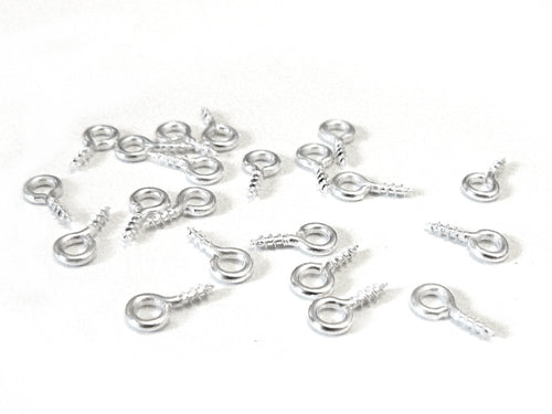Achat 20 pitons à vis couleur argent clair