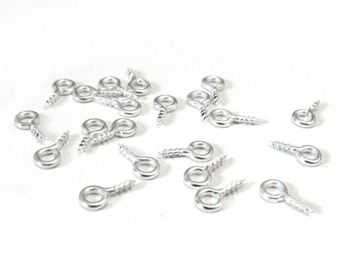 Achat 20 pitons à oeillet argent clair pour bijoux DIY