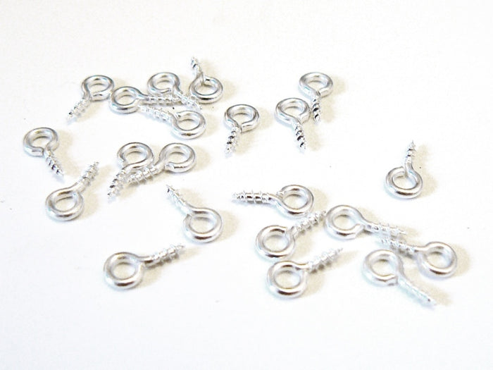Achat 20 pitons à oeillet argent clair pour bijoux DIY