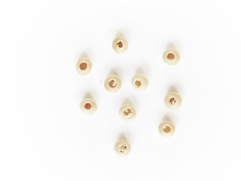 Achat 10 perles en bois - Ronde 4 mm