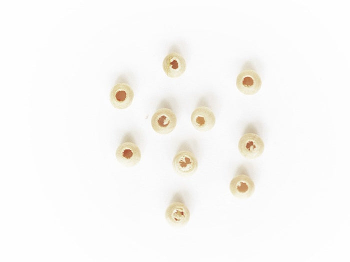 Achat 10 perles en bois - Ronde 4 mm