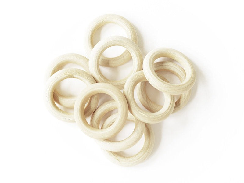 Achat Anneau en bois 50 mm - idéal pour suspension macramé