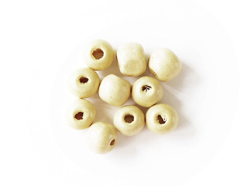 Achat 10 perles en bois vernis - Ronde 16 mm