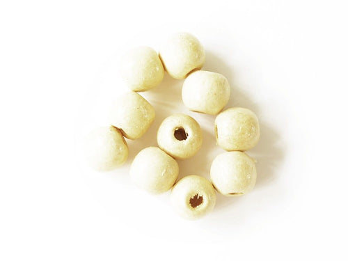Achat 100 perles en bois vernis - Ronde 10 mm