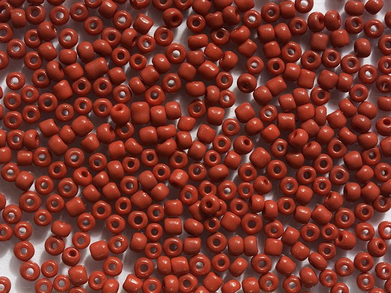 Achat Tube de 350 perles de rocailles opaques - rouge bordeaux