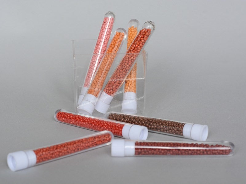 Achat Tube de 350 perles de rocailles opaques - rouge cerise
