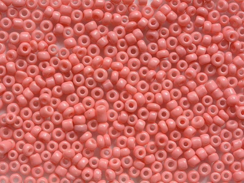 Achat Tube de 350 perles de rocailles opaques - rose corail