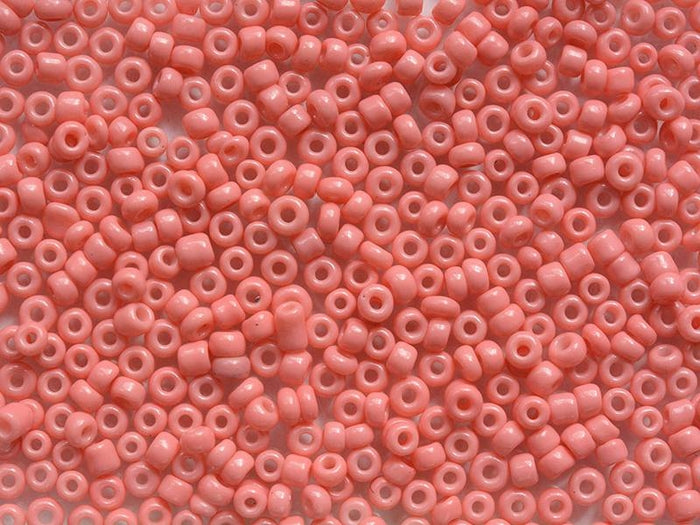 Achat Tube de 350 perles de rocailles opaques - rose corail