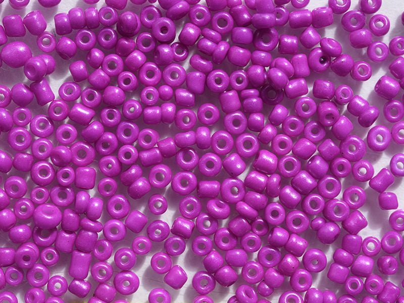 Achat Tube de 350 perles de rocailles opaques - violet clair
