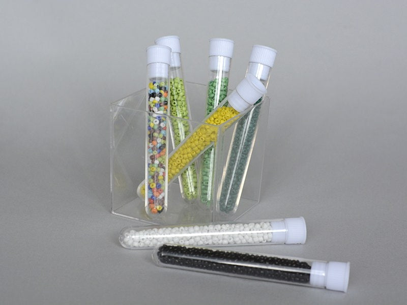 Achat Tube de 350 perles de rocailles opaques - Vert foncé