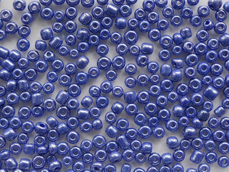 Achat Tube de 350 perles de rocailles opaques nacrées - bleu marine