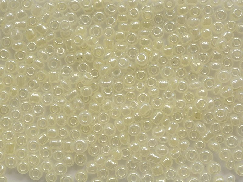 Achat Tube de 350 perles de rocailles opaques nacrées - écru