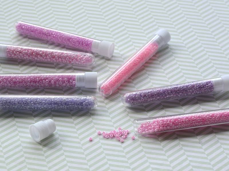 Achat Tube de 350 perles ceylons - rose bonbon