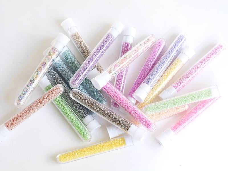 achat Tube de 350 perles ceylons - rose bonbon