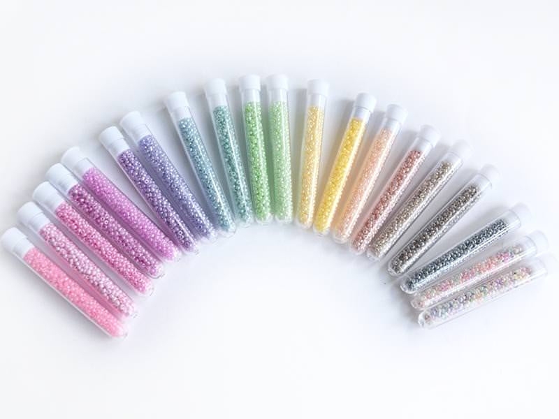 achat Tube de 350 perles ceylons - rose dragée