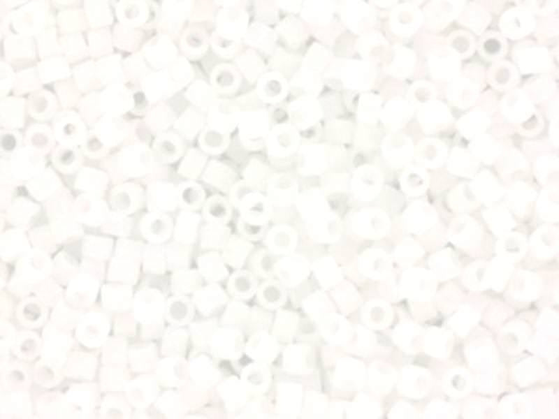 Achat Miyuki Delicas 11/0 - Matte ab white 351 irisé